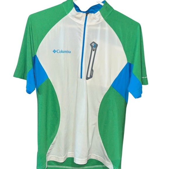 Men’s Cycling Columbia Activewear Omnifreeze Short Sleeve Compression Shirt sz M - Picture 1 of 3